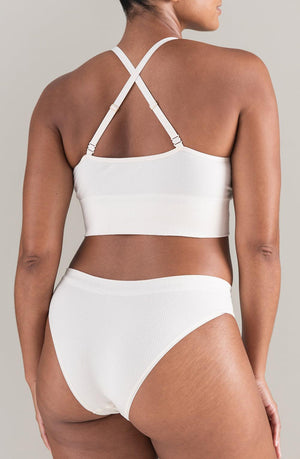 The Tencel High Leg Brief White Sand-Katys Boutique