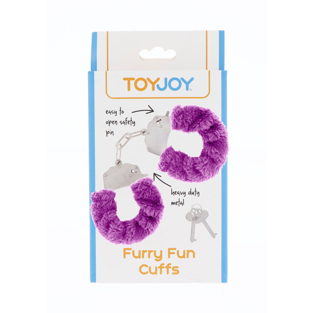 ToyJoy Furry Fun Wrist Cuffs Purple-Katys Boutique