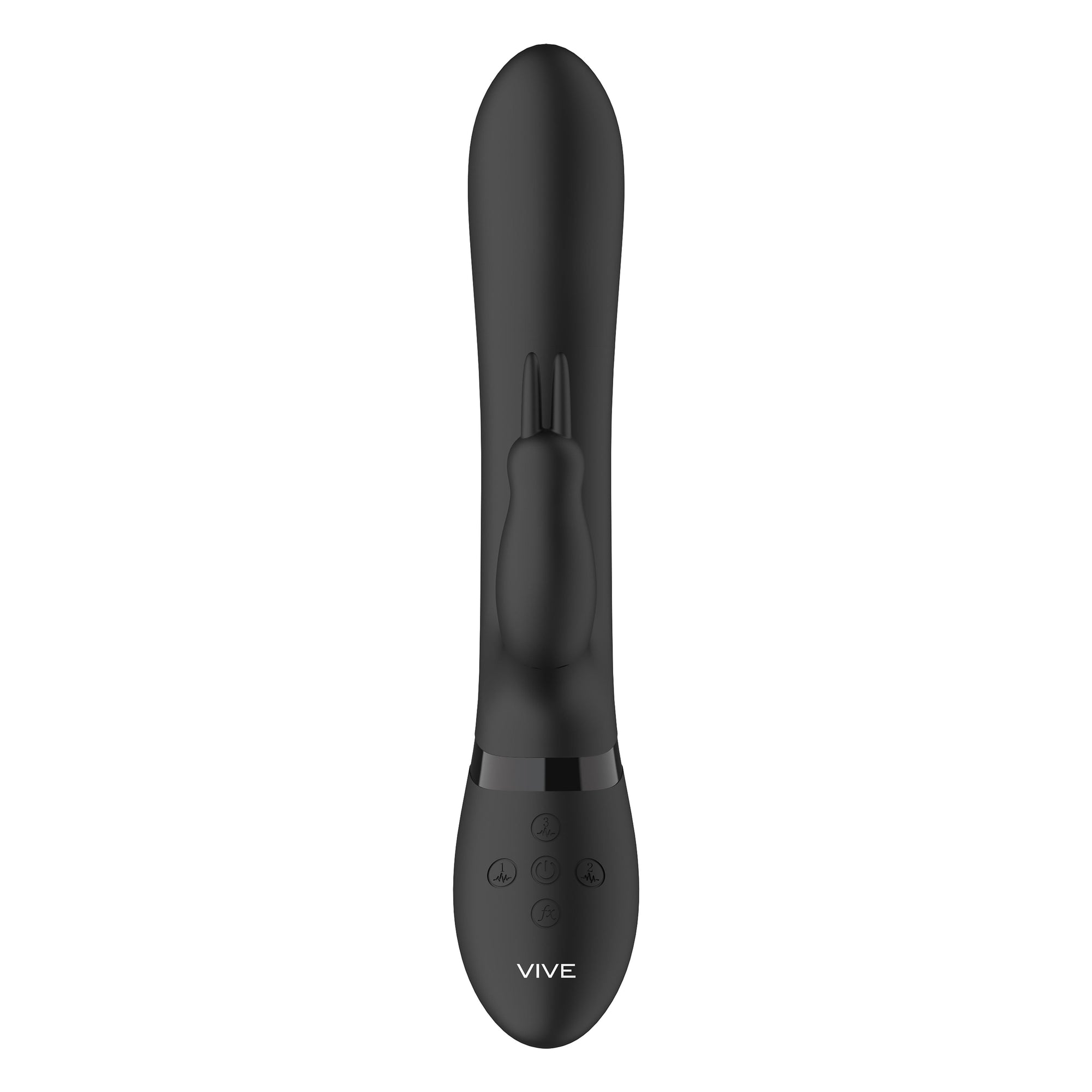 Vive Amoris Black Rabbit Vibrator With Stimulating Beads-Katys Boutique