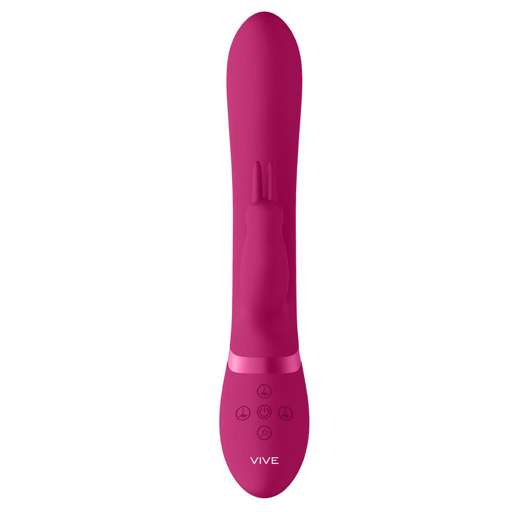 Vive Amoris Pink Rabbit Vibrator With Stimulating Beads-Katys Boutique