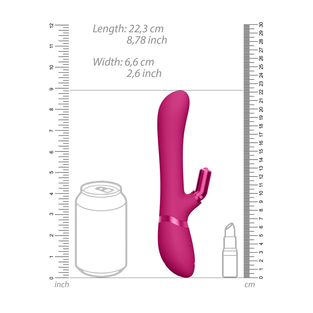 Vive Chou Double Action Interchangeable Rabbit Vibrator Pink-Katys Boutique