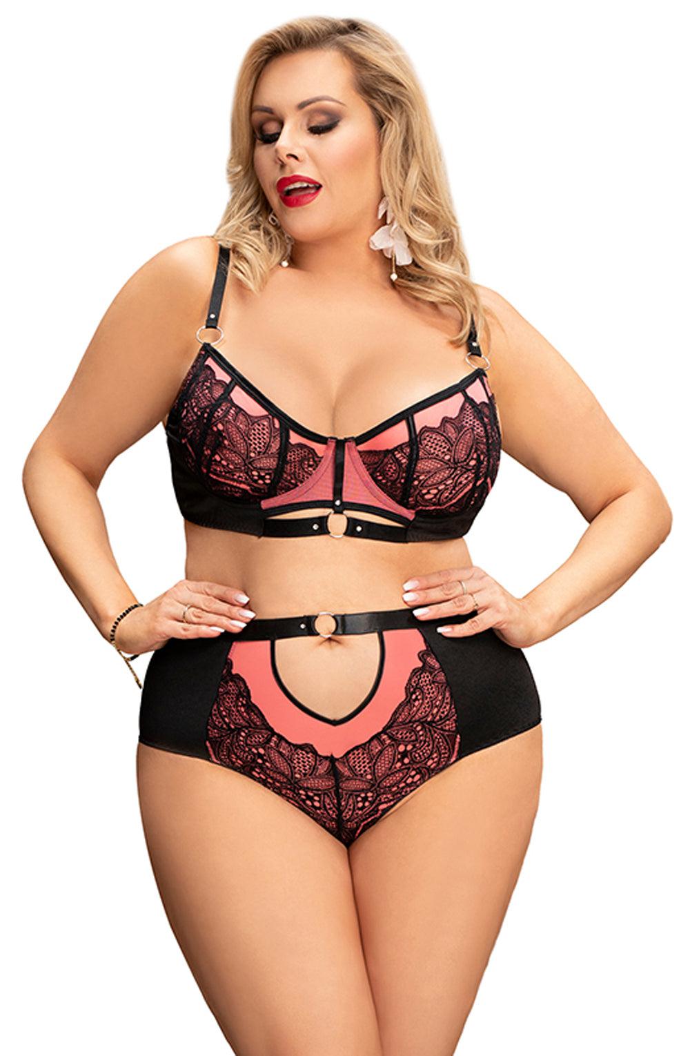 Yesx Yx831Q Bra Set Pink-Katys Boutique