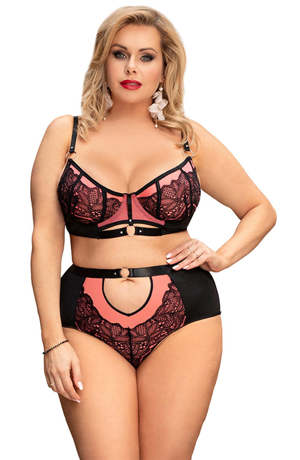 Yesx Yx831Q Bra Set Pink-Katys Boutique