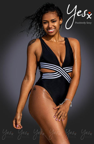 Yesx Yx980 One Piece Swimsuit Black-Katys Boutique