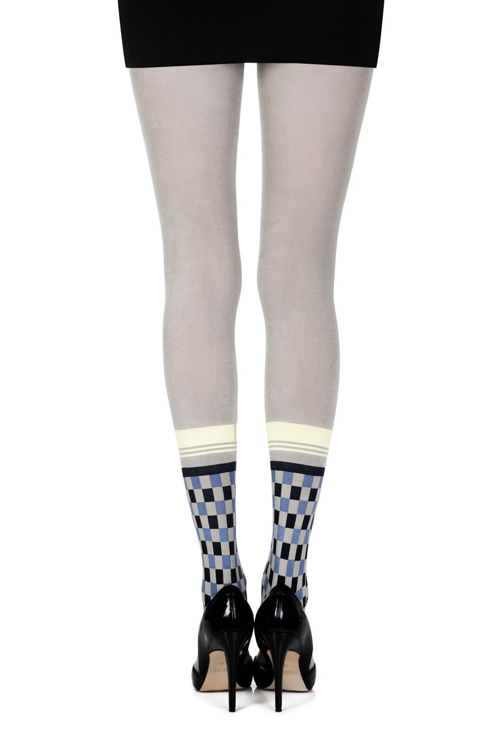 Zohara "Happy Socks" Grey/Multi Print Tights-Katys Boutique