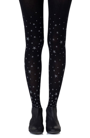 Zohara "Hollywood Boulevard" Black Tights-Katys Boutique