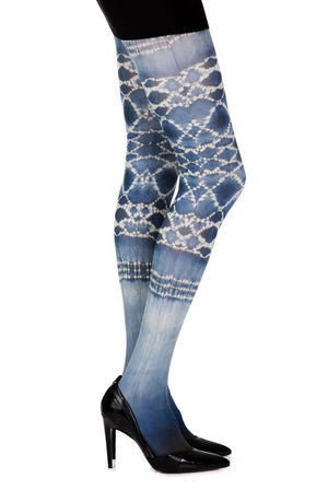 Zohara "Sea World" White Print Tights-Katys Boutique