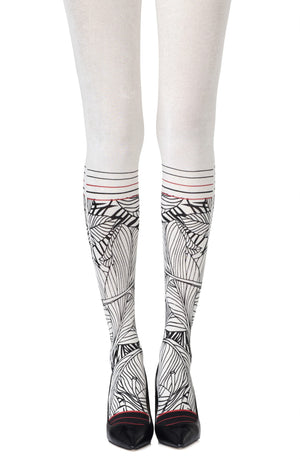 Zohara "Waikiki Nights" Cream Tights-Katys Boutique